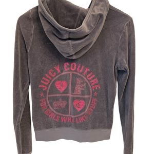 Vintage Juicy courture zip up velour jacket